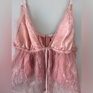 Victoria's Secret Pink Lace Chemise